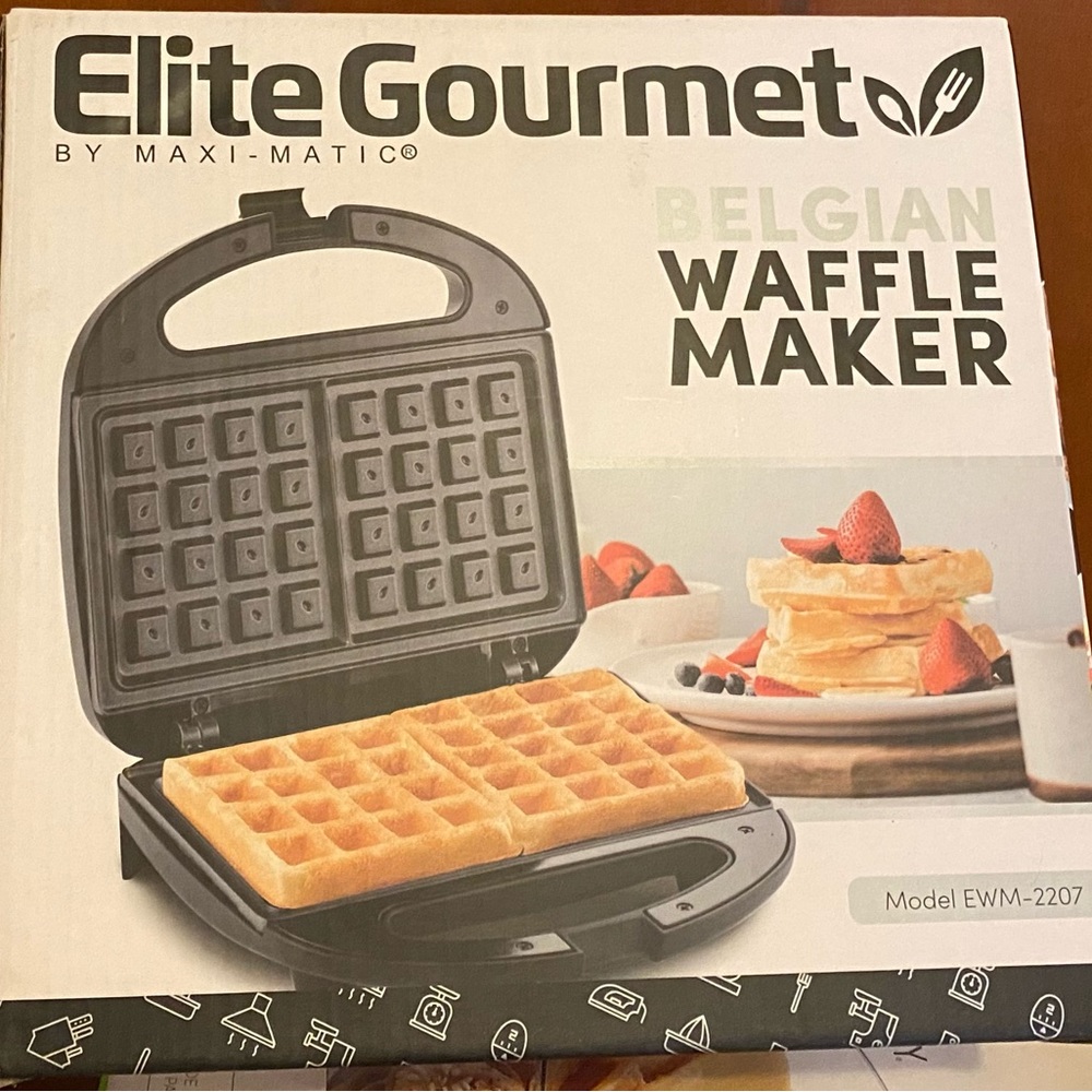 Elite Gourmet Belgian Waffle Maker (Model# EWM-2207) 
Brand New Never Used
